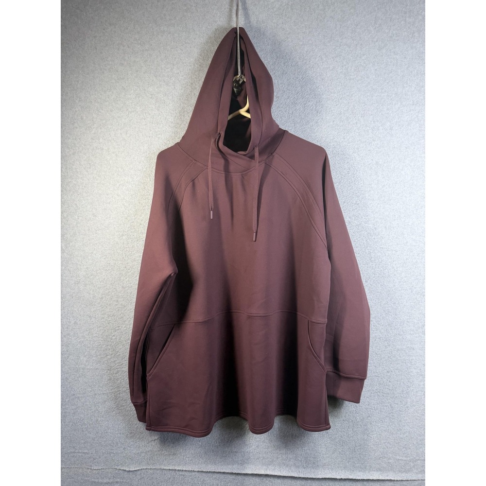 32 Degrees Heat Hoodie Mens 2XL‎ Brown Pullover Fleece Kangaroo Pocket Stretch